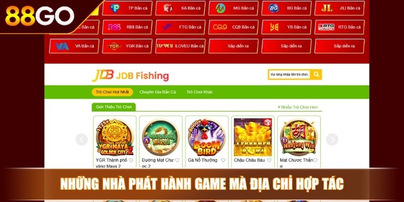 Những nhà phát hành game mà địa chỉ hợp tác 