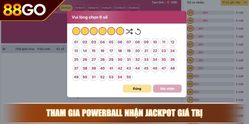 Tham gia Powerball nhận Jackpot giá trị 