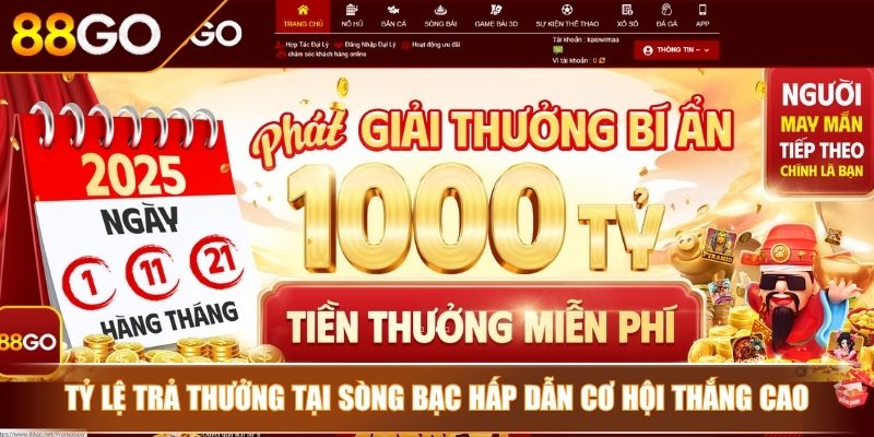 Tỷ lệ trả thưởng tại sòng bạc hấp dẫn cơ hội thắng cao