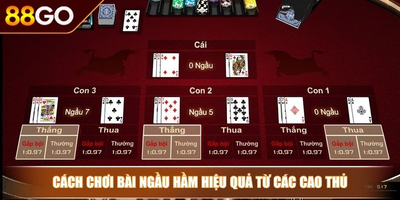 Cách chơi bài ngầu hầm hiệu quả từ các cao thủ